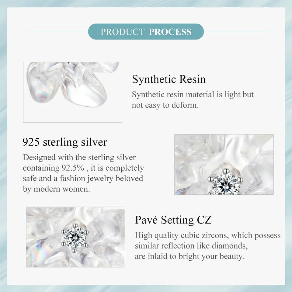 Flower Statement Stud Earrings