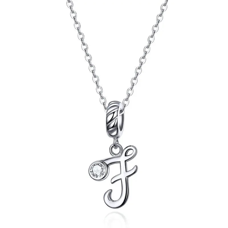 Initial Letter Pendant Necklace