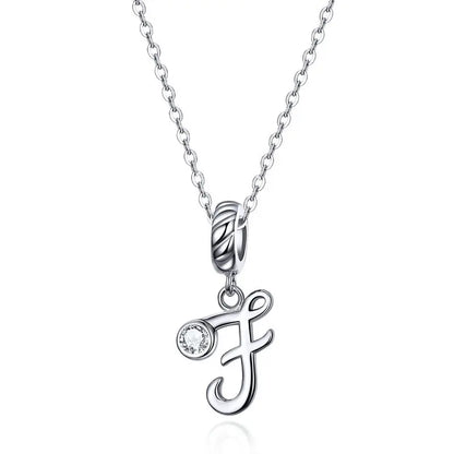 Initial Letter Pendant Necklace