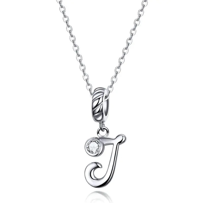 Initial Letter Pendant Necklace