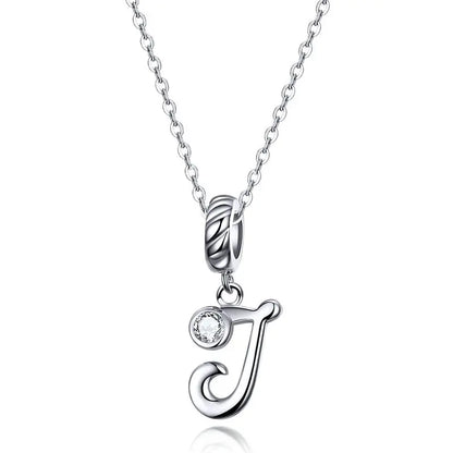 Initial Letter Pendant Necklace