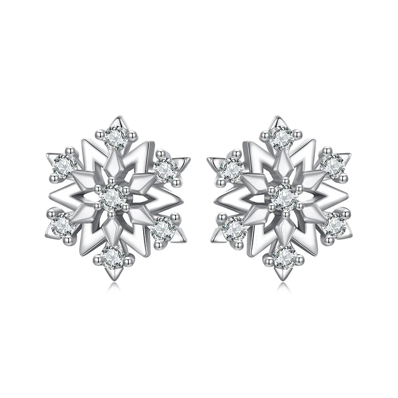 Snowflake Stud Earrings