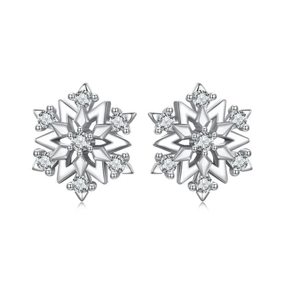 Snowflake Stud Earrings
