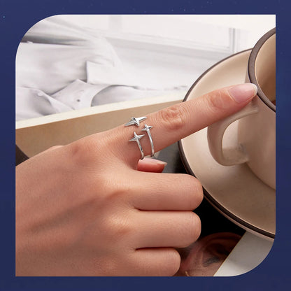 Starlight Three Stars Adjustable Ring