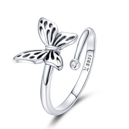 Adjustable Butterfly Ring