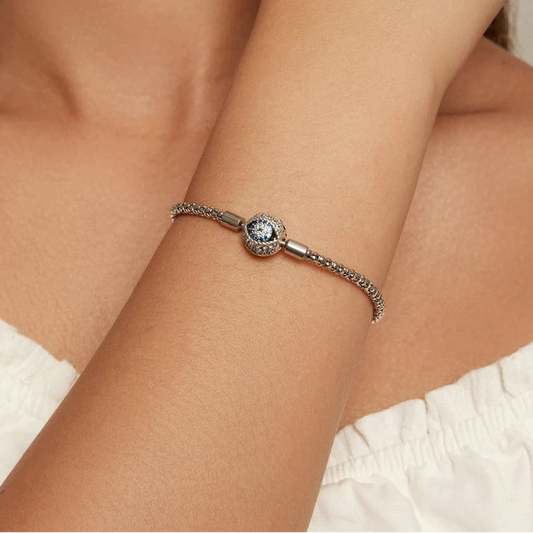 Blue Evil Eye Charm Bracelet