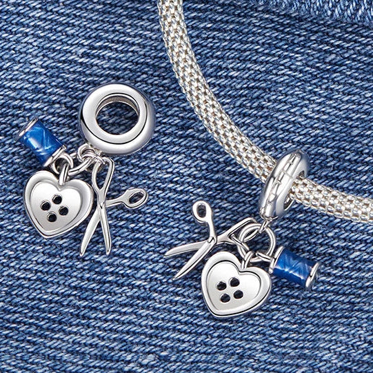 Tailor Sewing Charm Bead