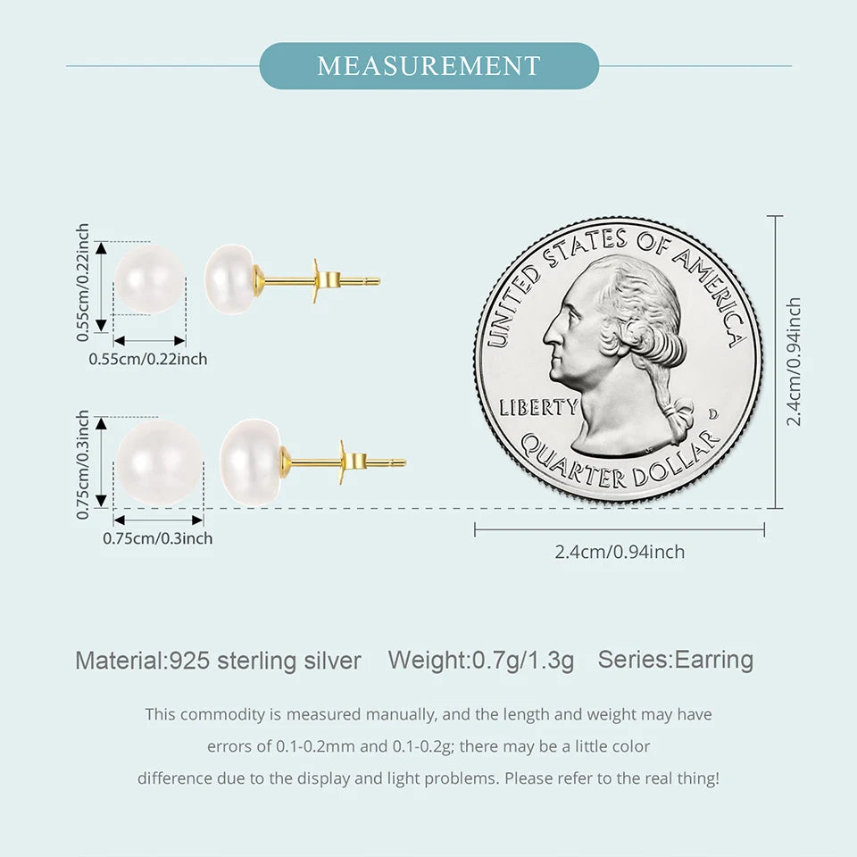 Freshwater Pearl Stud Earrings