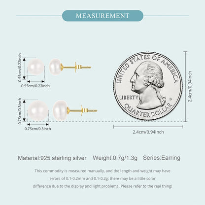 Freshwater Pearl Stud Earrings