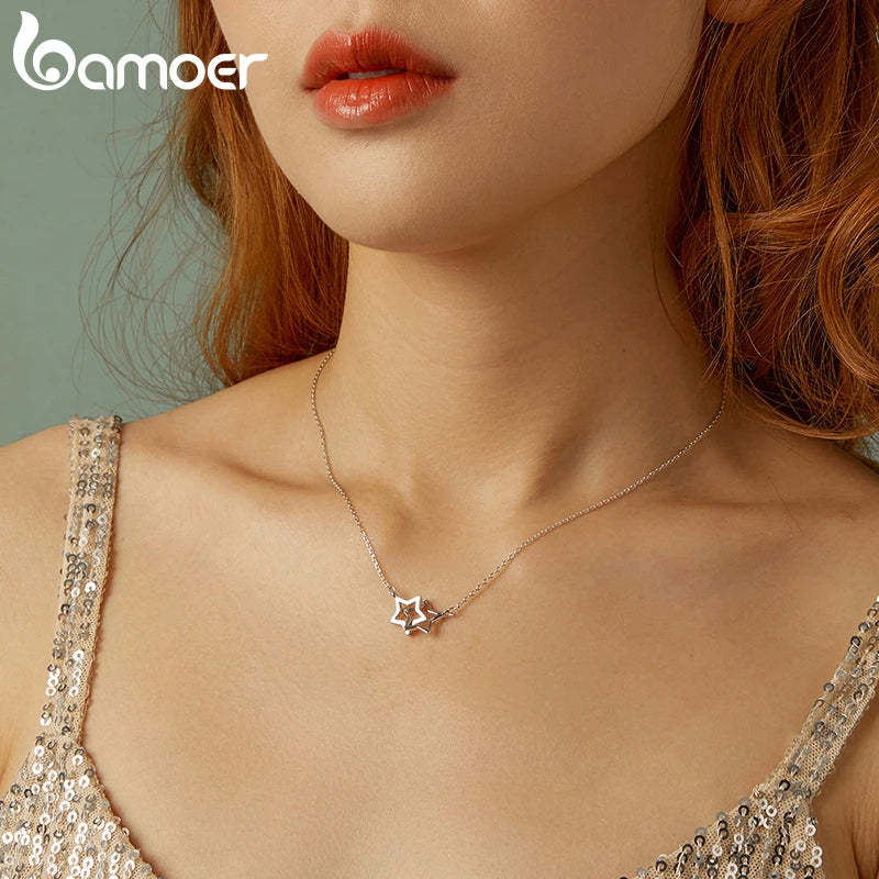 Connected Star Pendant Necklace