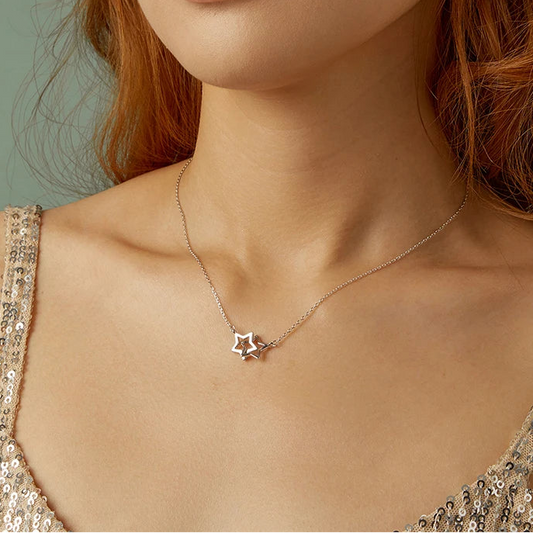 Connected Star Pendant Necklace