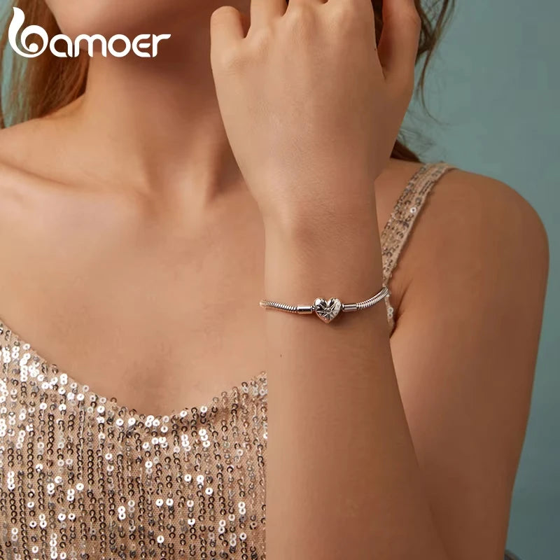 Starburst Snake Chain Charm Bracelet