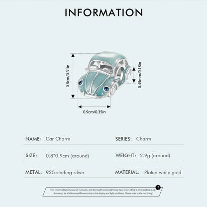 Car Love Travel Charm Bead