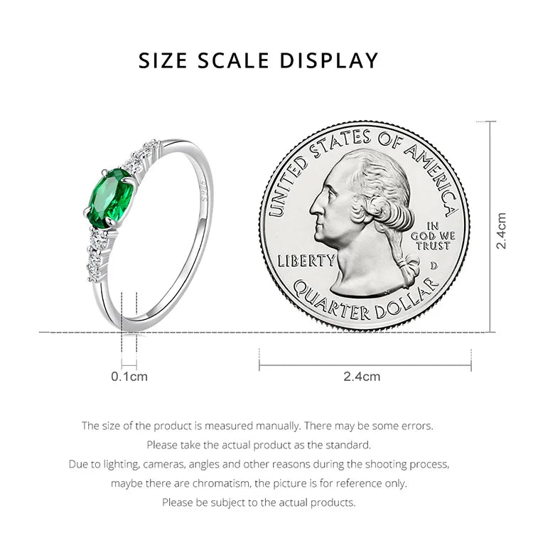 Oval Zircon Gemstone Ring