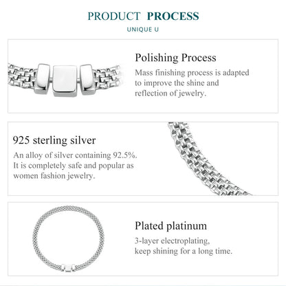 Square Buckle Chain Bracelet