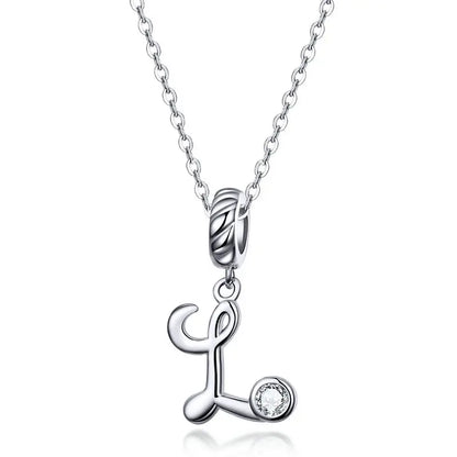 Initial Letter Pendant Necklace