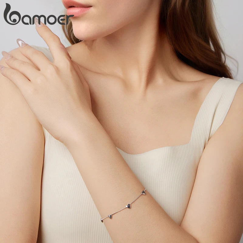 Heart Box Chain Bracelet