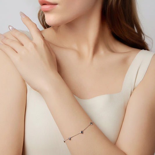 Heart Box Chain Bracelet