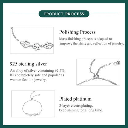 Cat Paw Print Bracelet