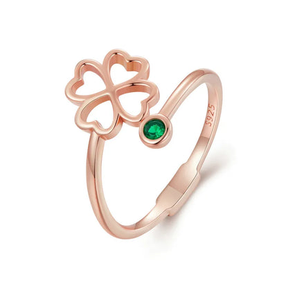 Four Leaf Clover Lucky Ring