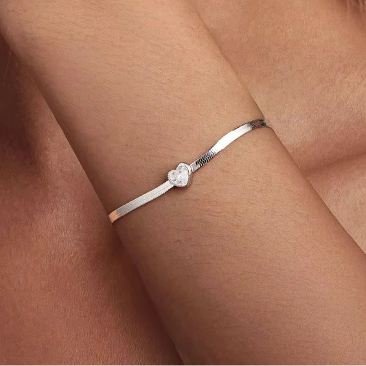 Heart Snake Chain Bracelet