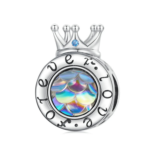Royal Crown Love Charm Bead