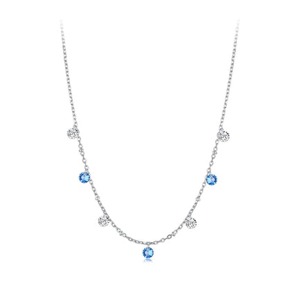 CZ Star Station Necklace