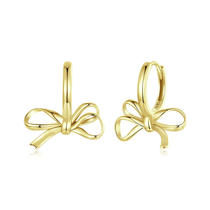 Bow Hoop Earrings
