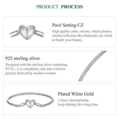 Starburst Snake Chain Charm Bracelet