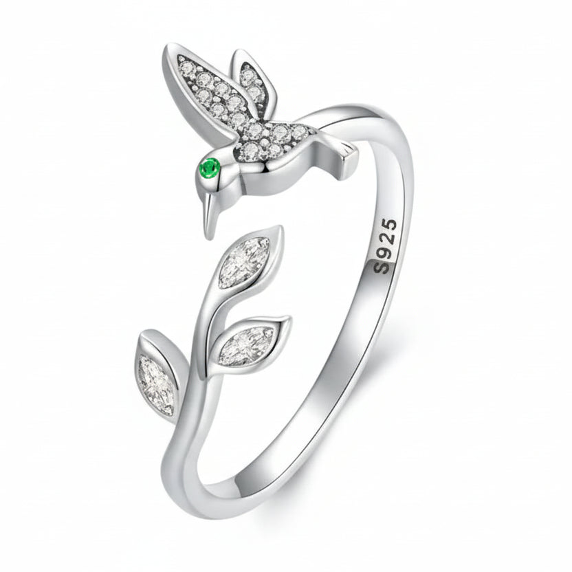 Hummingbird Adjustable Ring