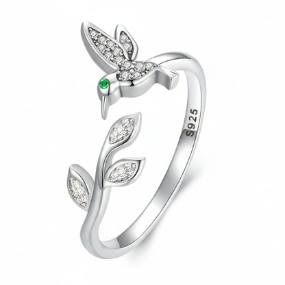 Hummingbird Adjustable Ring
