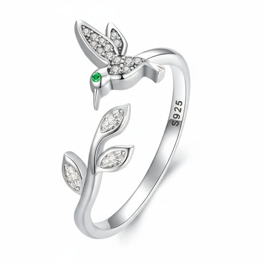 Hummingbird Adjustable Ring