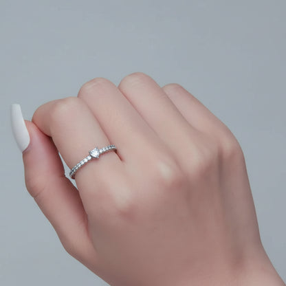 CZ Heart Promise Ring