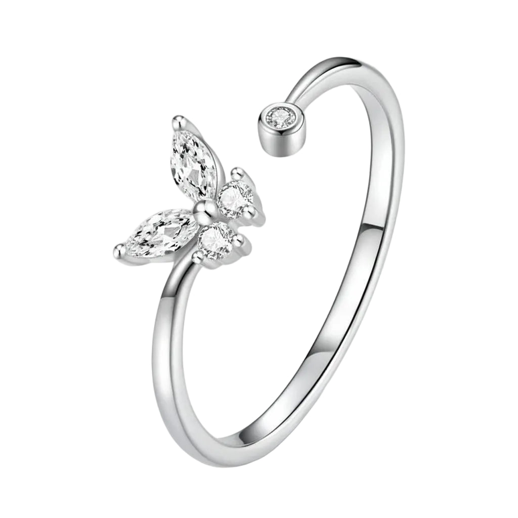 Butterfly Tail Adjustable Ring