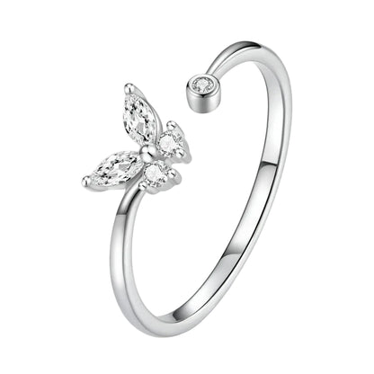 Butterfly Tail Adjustable Ring