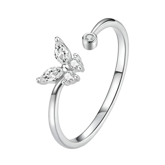 Butterfly Tail Adjustable Ring