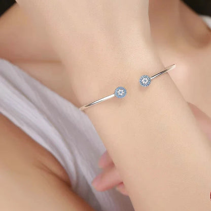 Blue Evil Eye Cuff Bracelet