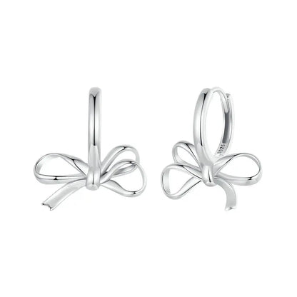 Bow Hoop Earrings