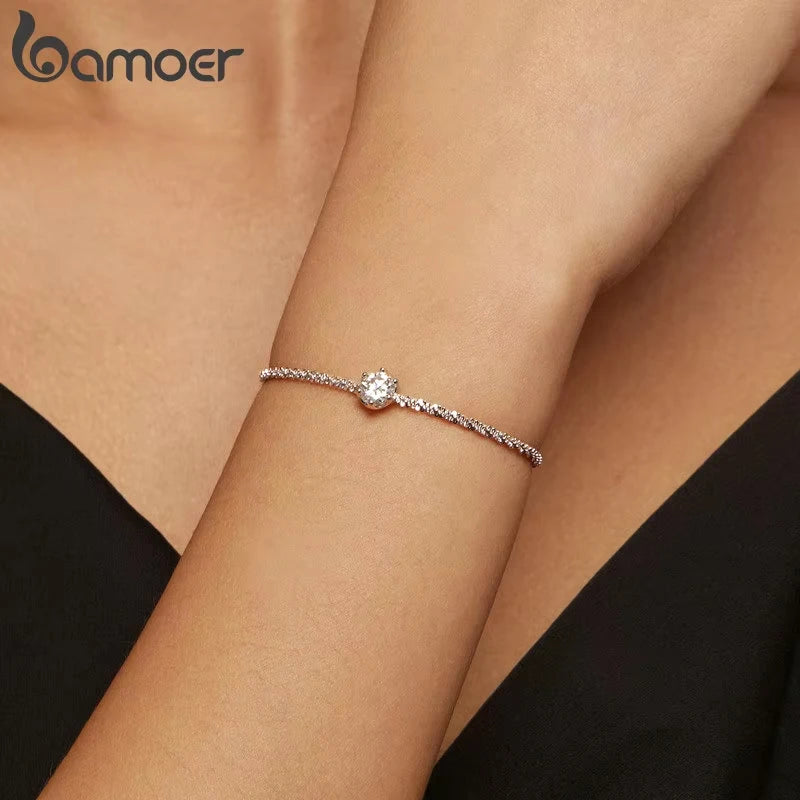 Moissanite Chain Bracelet