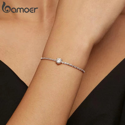 Moissanite Chain Bracelet