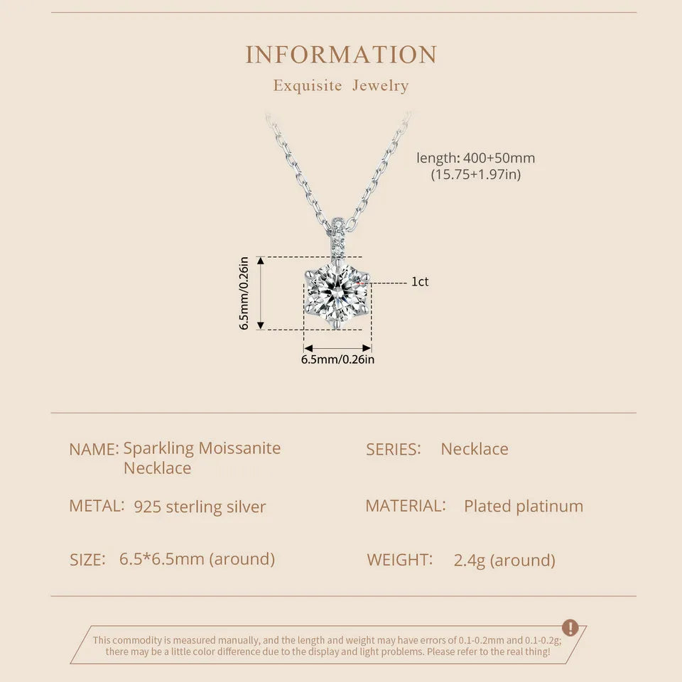 Heart Moissanite Pendant Necklace