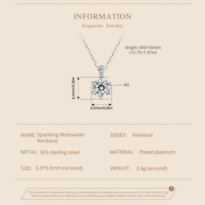 Heart Moissanite Pendant Necklace