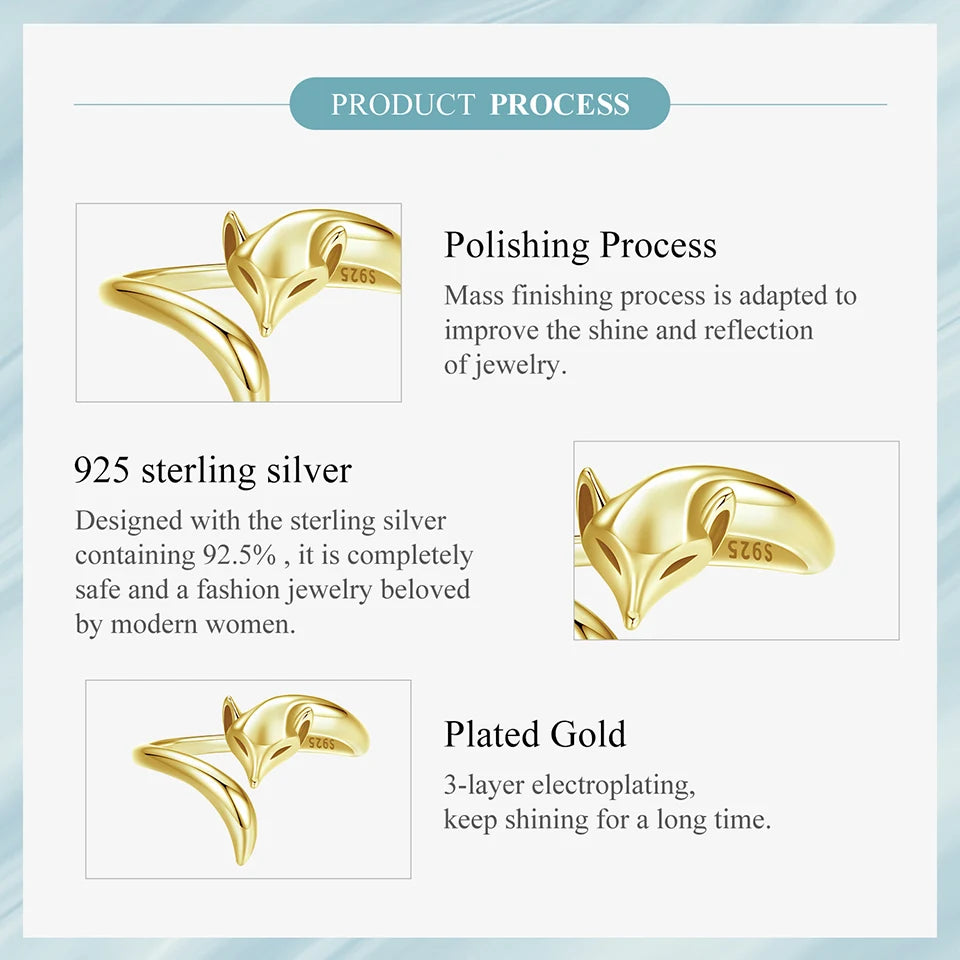 Fox Tail Adjustable Ring