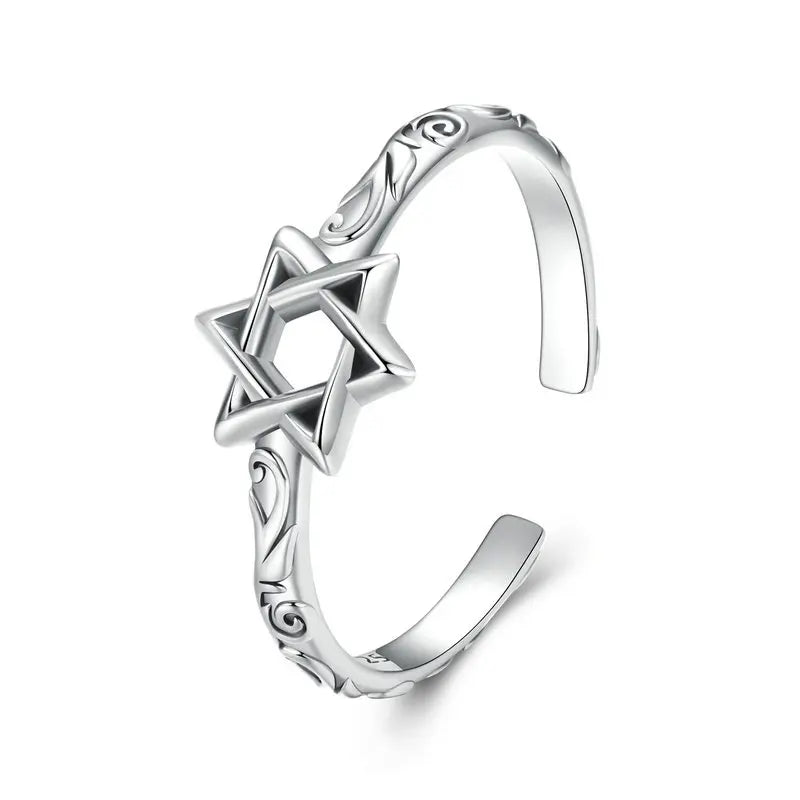 Star of David Adjustable Ring