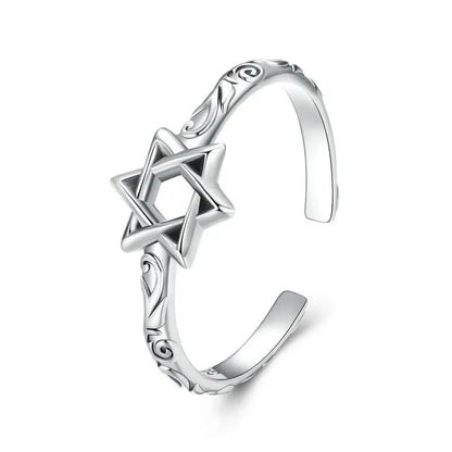 Star of David Adjustable Ring