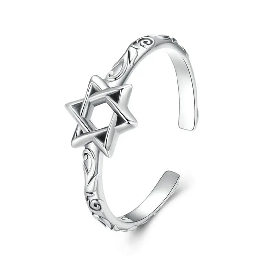 Star of David Adjustable Ring