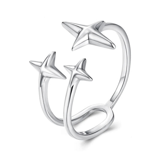 Starlight Three Stars Adjustable Ring