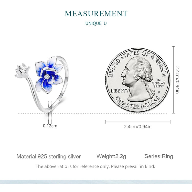 Lotus Flower Adjustable Ring