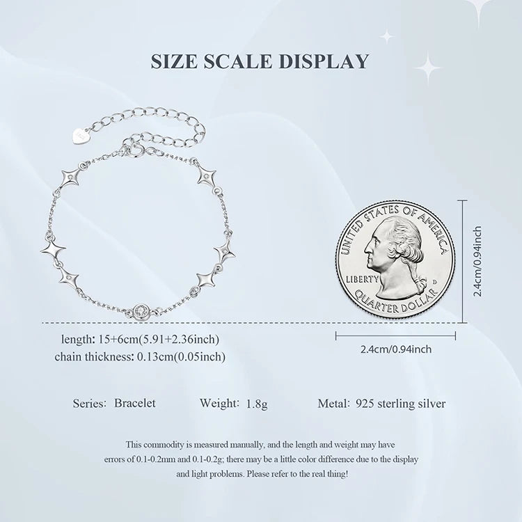 Starry CZ Chain Bracelet