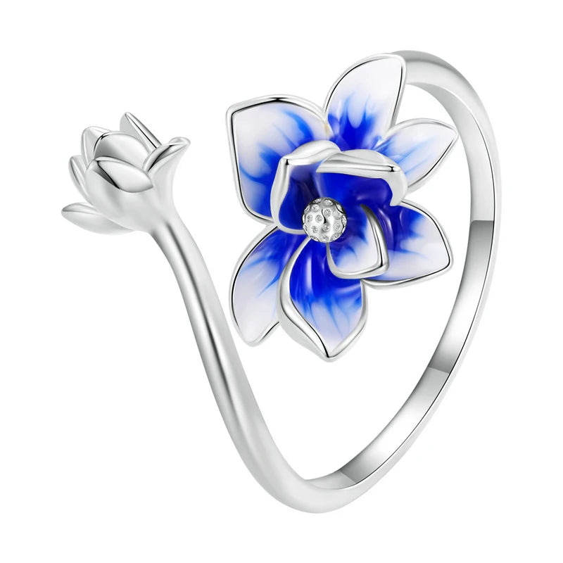 Lotus Flower Adjustable Ring